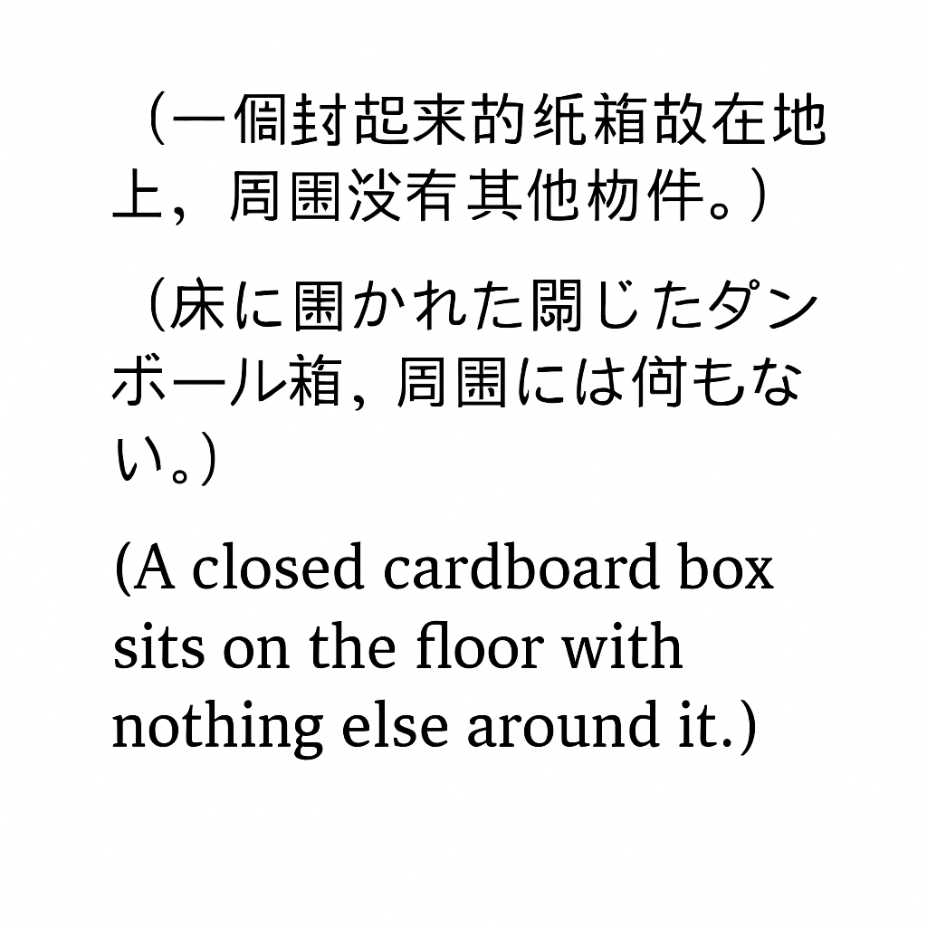 紙箱 AI 敘述圖